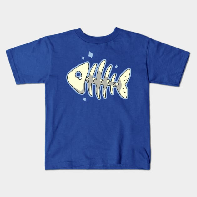 Fishbone Kids T-Shirt by goccart